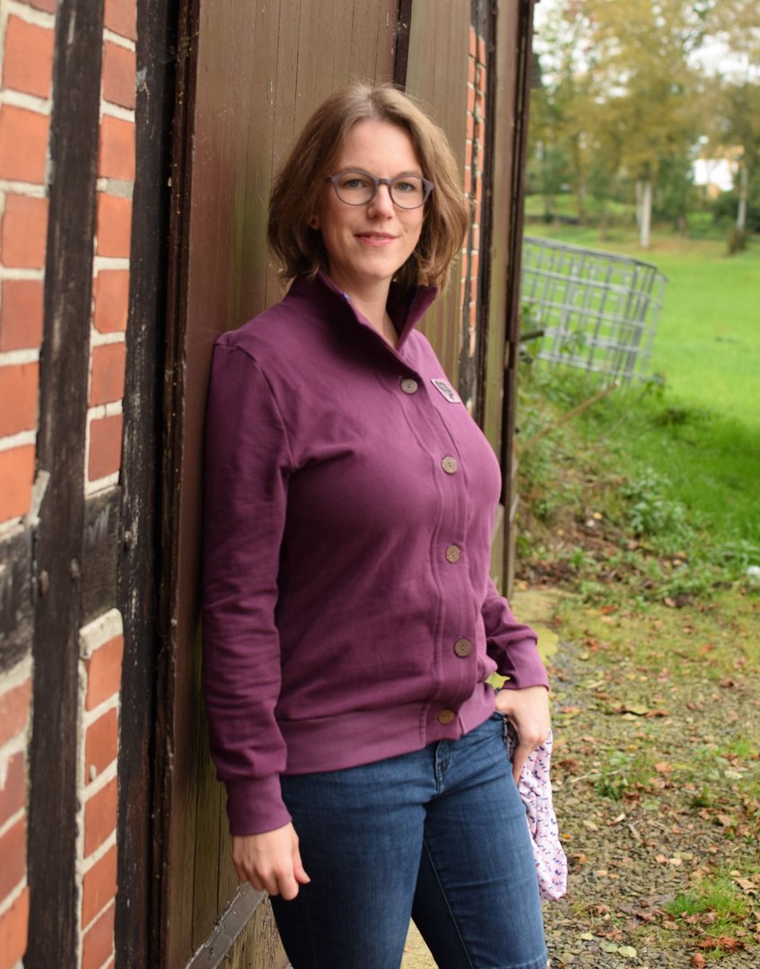 Designbeispiel: lillesol women No.68 Cardigan "Viga" mit Video-Nähanleitung