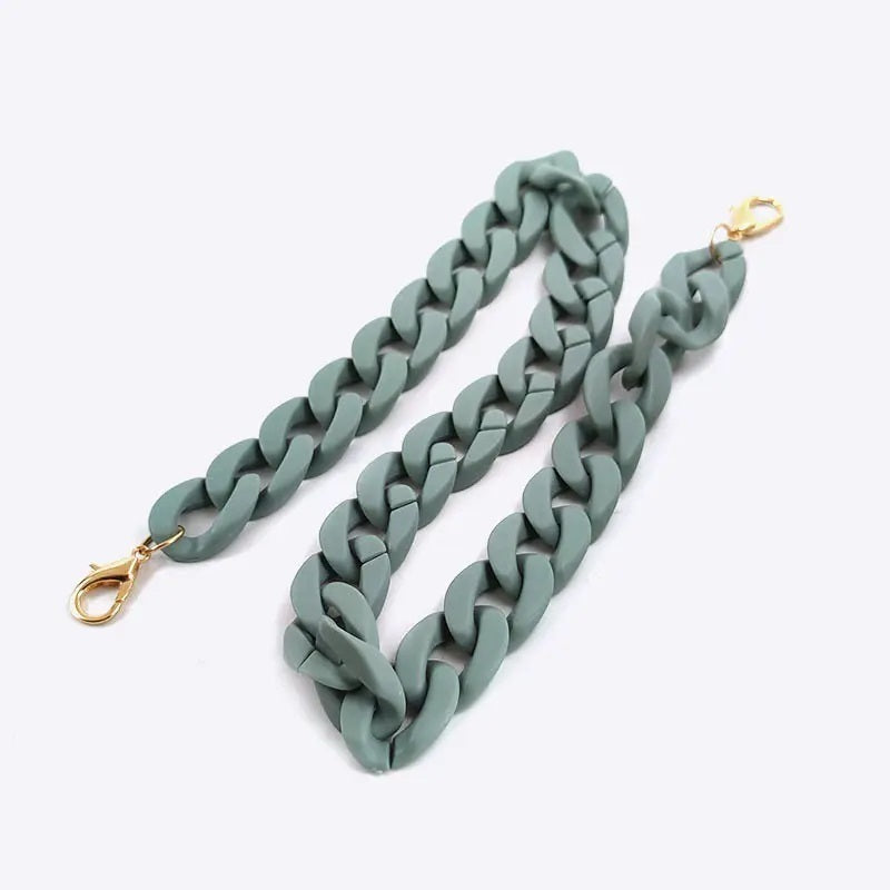 Taschenkette Kunststoff - dusty green