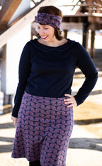 Designbeispiel: lillesol women No.47 Shirt mit Uboot-Kragen