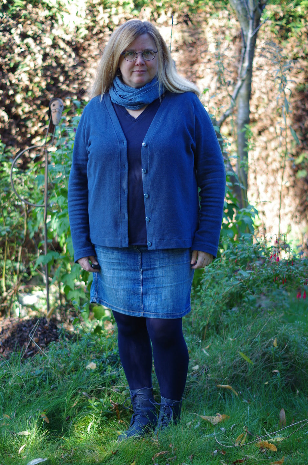 Designbeispiel: lillesol women No.59 Basic-Strickjacke