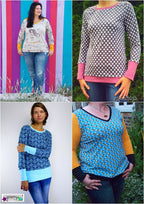 Papierschnittmuster lillesol women No.10 Longsleeve *mit Video-Nähanleitung* ✂✂✂
