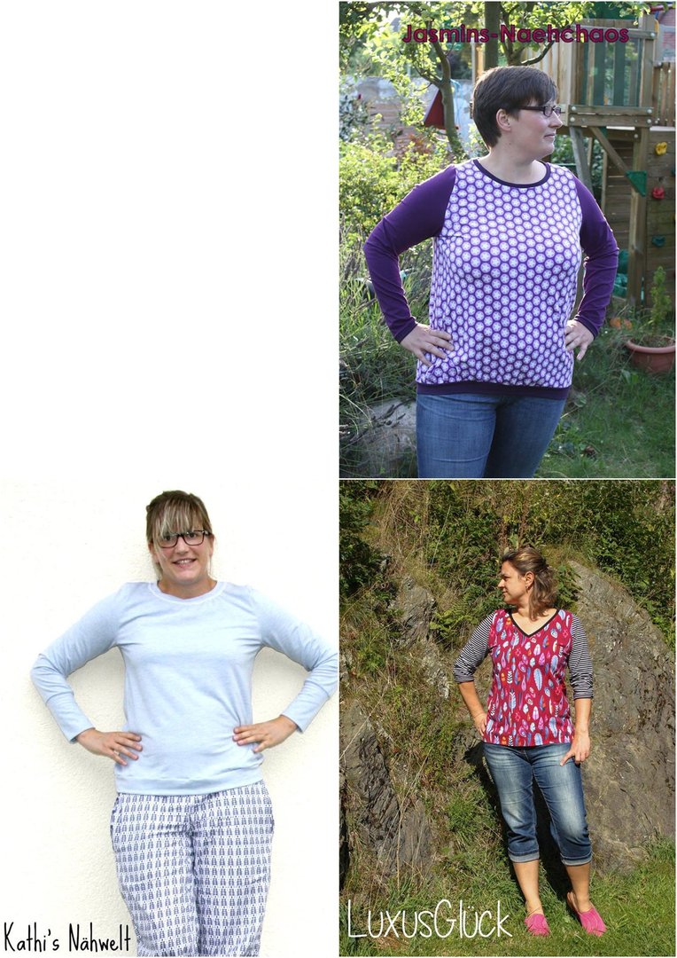 Papierschnittmuster lillesol women No.10 Longsleeve *mit Video-Nähanleitung* ✂✂✂