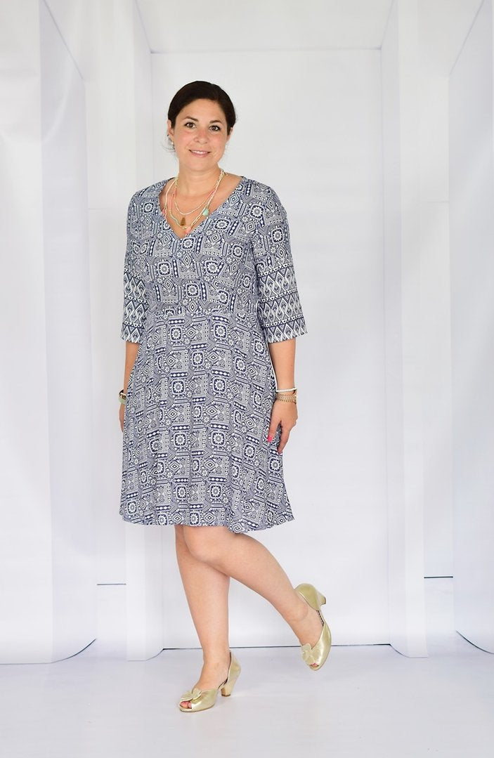 Papierschnittmuster lillesol women No.34 Kleid Belleza * mit Video-Nähanleitung * ✂✂✂