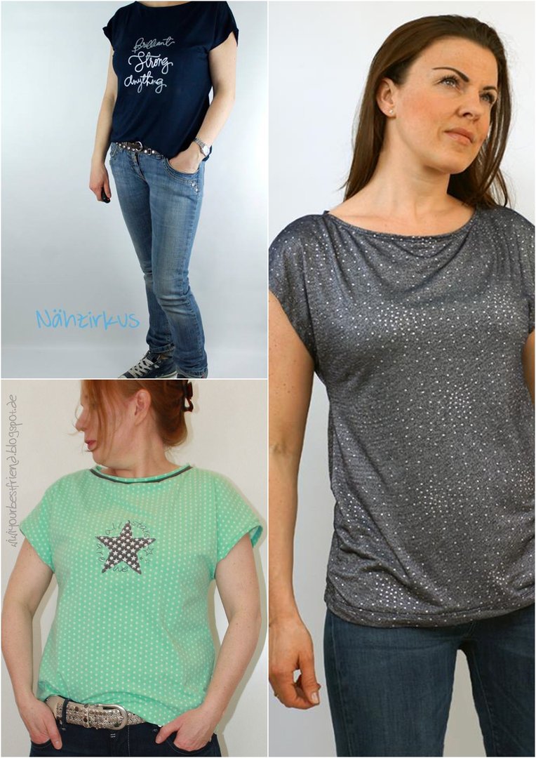 Papierschnittmuster lillesol women No.4 Sommershirt *mit Video-Nähanleitung*✂✂✂