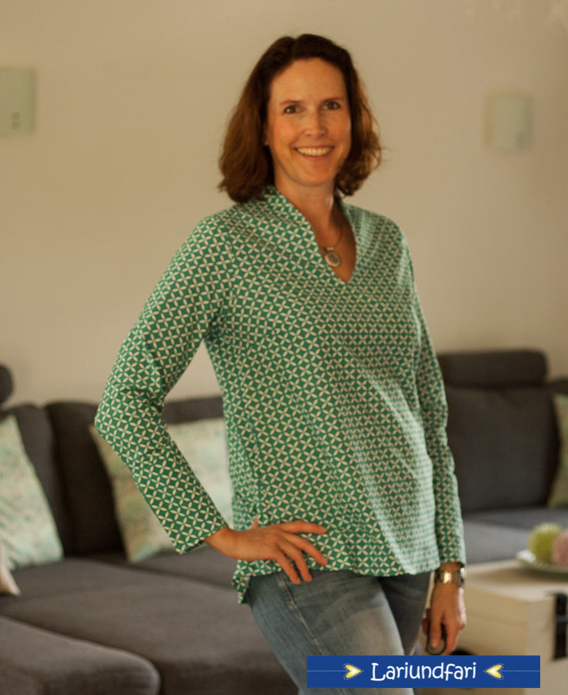 Designbeispiel: lillesol women No.38 Flora-Bluse
