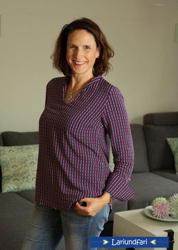 Designbeispiel: lillesol women No.38 Flora-Bluse