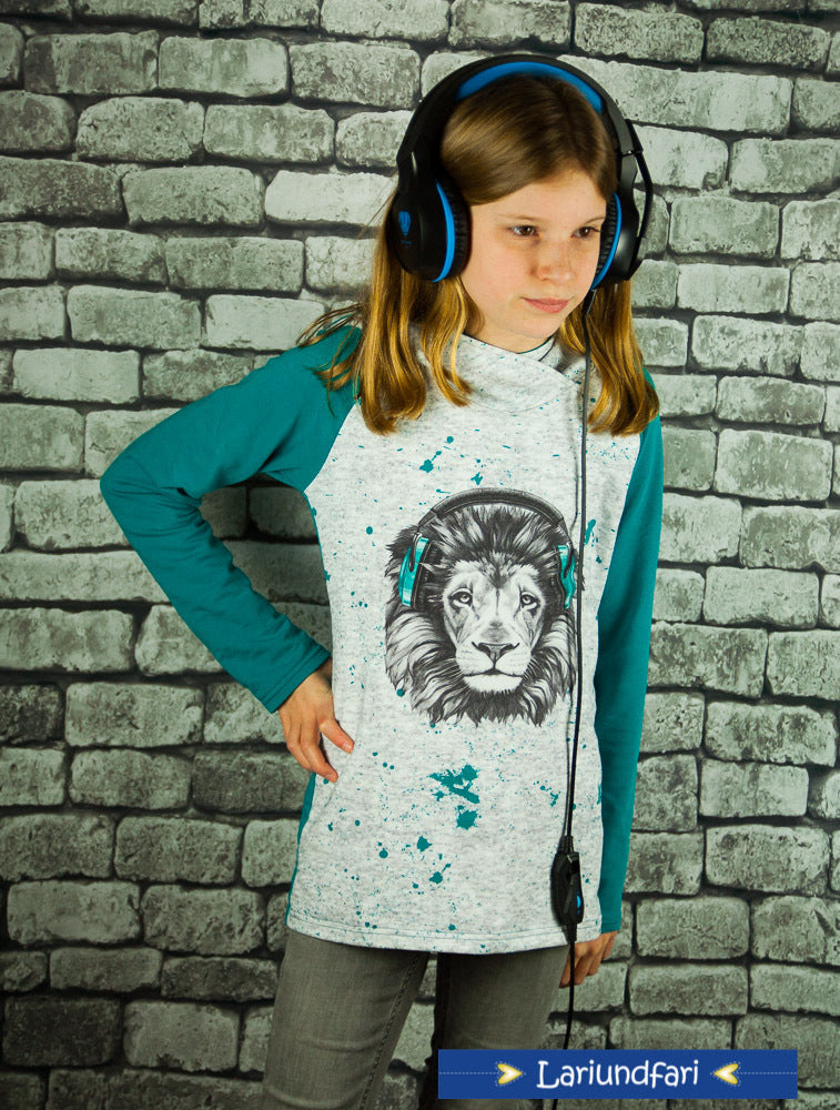 Designbeispiel: lillesol basics No.65 Raglan-Hoodie