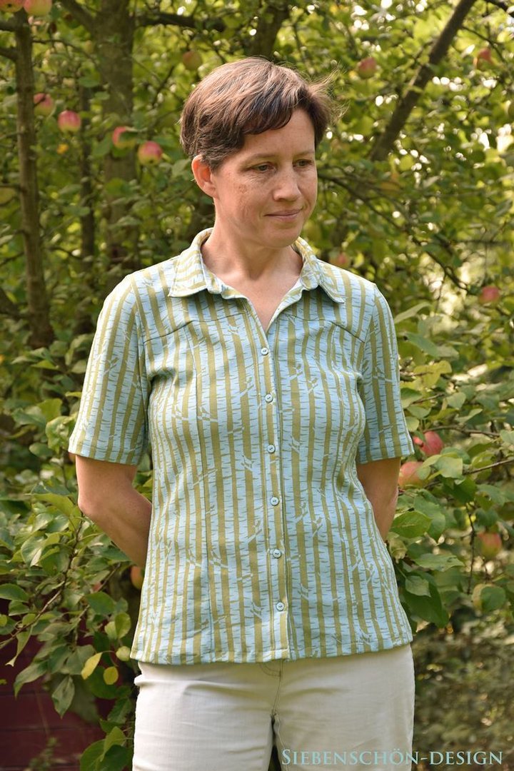 Designbeispiel: lillesol women No.57 Jerseybluse Leanna