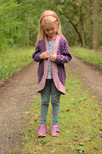 Designbeispiel: lillesol basics No.70 LongCardigan mit Schalkragen