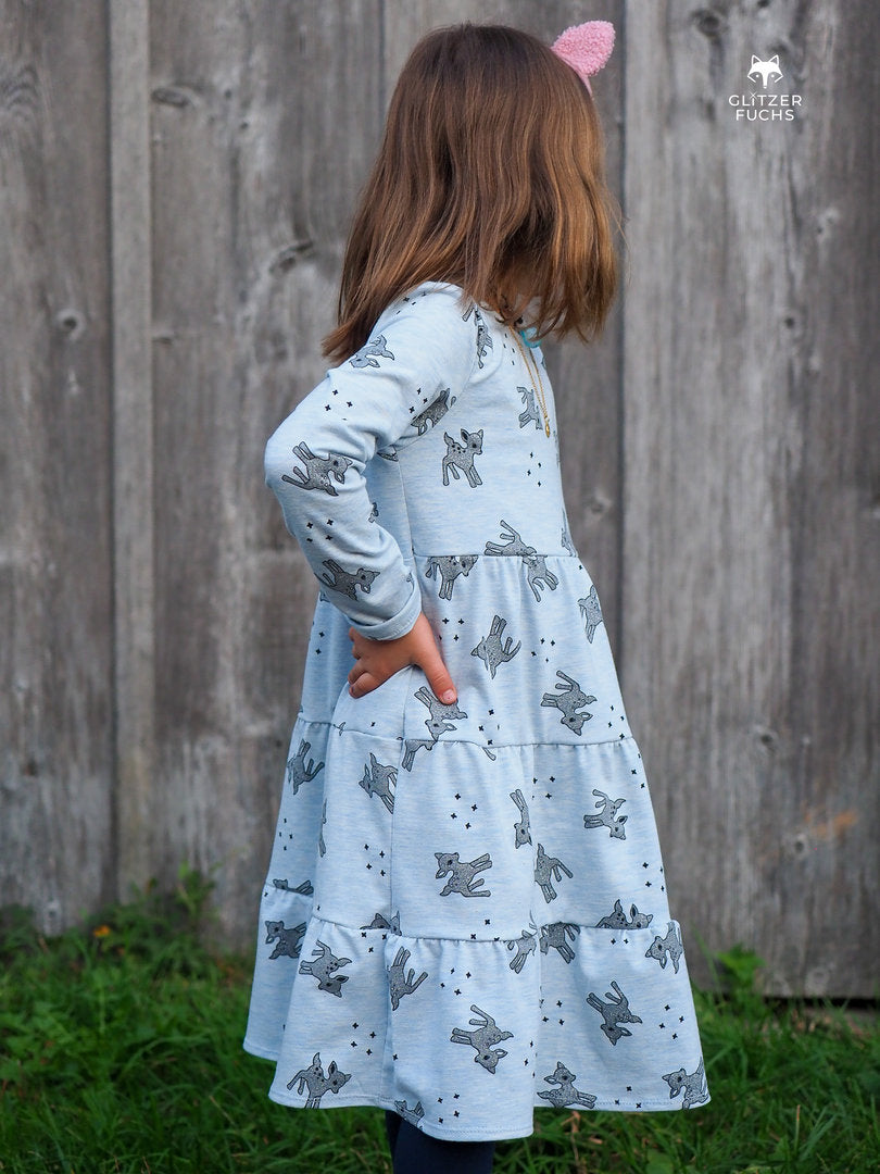 Designbeispiel: lillesol basics No.73 Stufenkleid (Jersey)