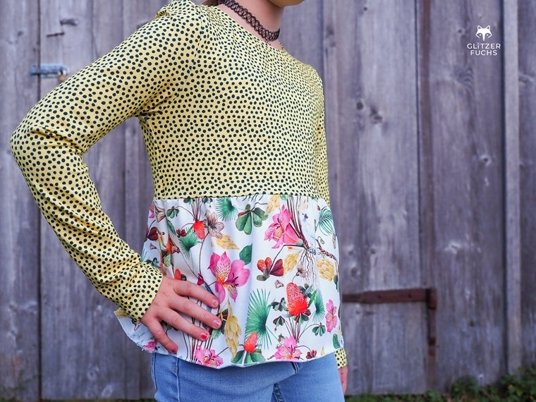 Designbeispiel: lillesol basics No.73 Stufenkleid (Jersey)