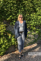 Designbeispiel: lillesol women No.46 LongCardigan Schalkragen