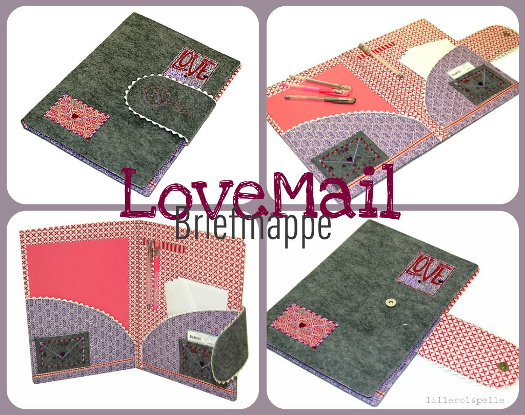 Ebook / Schnittmuster Briefmappe LoveMail