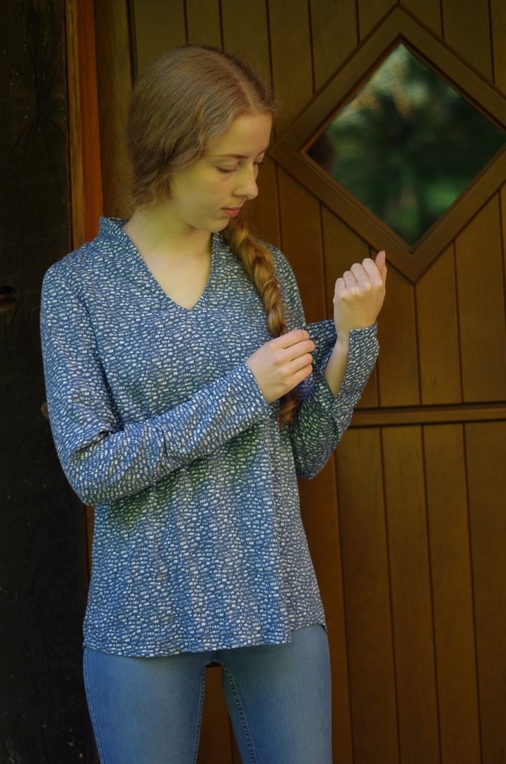 Designbeispiel: lillesol women No.38 Flora-Bluse