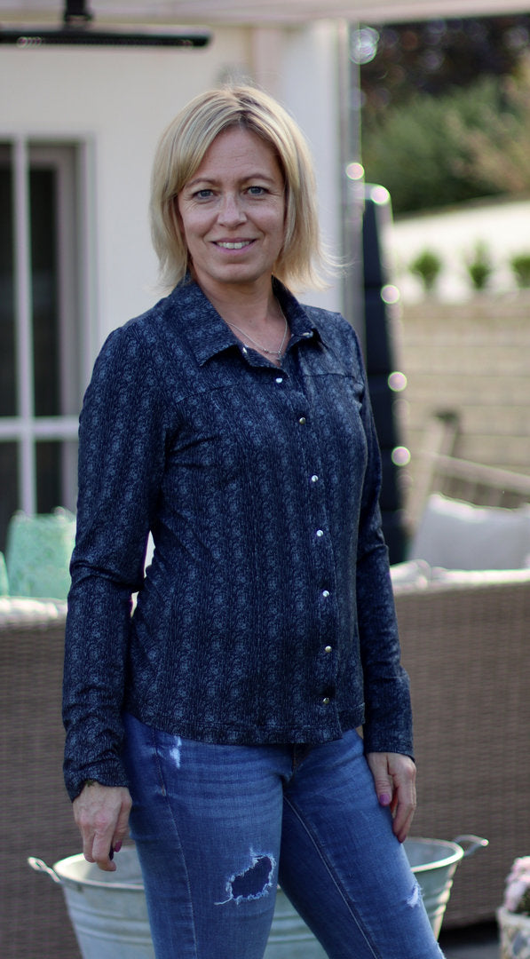 Designbeispiel: lillesol women No.57 Jerseybluse Leanna