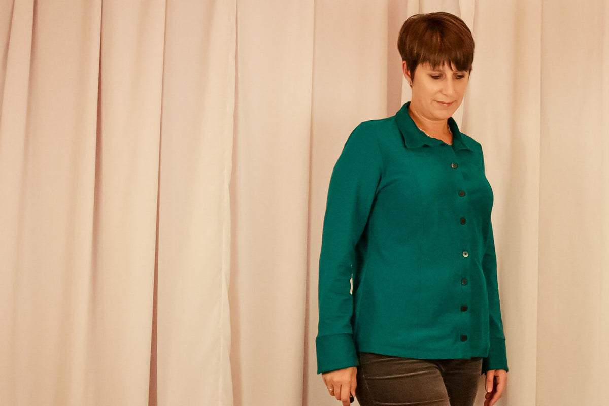 Designbeispiel: lillesol women No.57 Jerseybluse Leanna