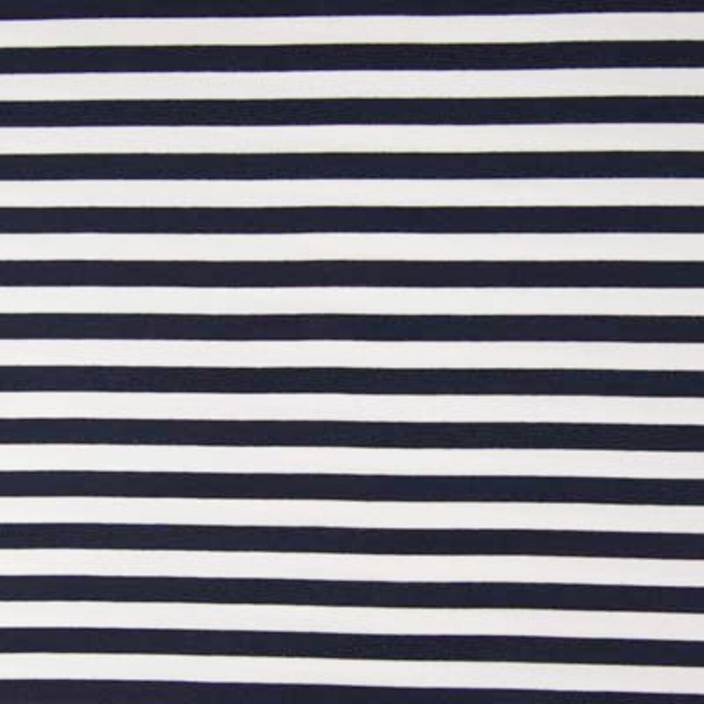 French Terry Streifen - navy