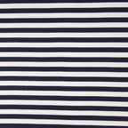 French Terry Streifen - navy
