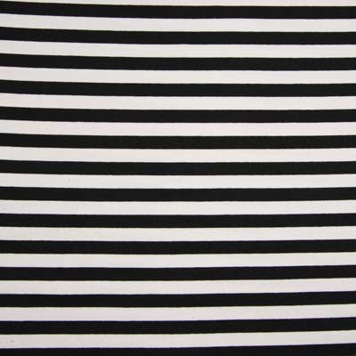 French Terry Streifen - schwarz