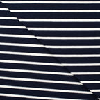 Viskose Jersey gestreift navy/weiß mittel