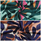 Baumwoll Satin "exotic" - grün
