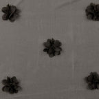 Chiffon 3D Blüten - schwarz
