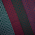 Viskose Webware Geoluxe Chain Twist by Kibadoo - grün/rosa