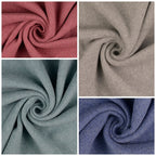 Organic Fleece - bordeauxrot meliert