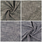 Baumwoll Popeline "Tweed" - schwarz