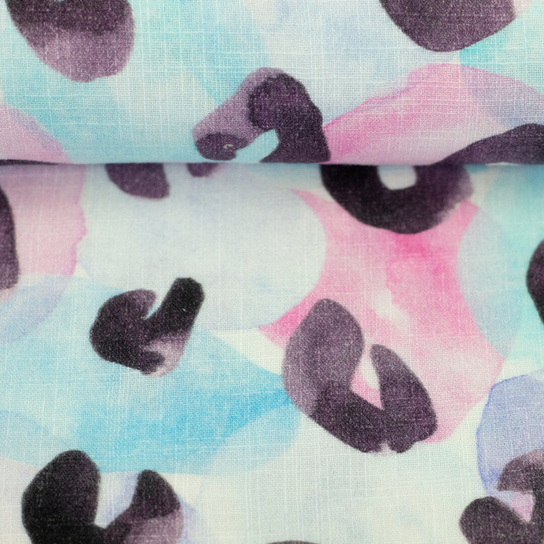 Double Slub Musselin by HIP SOM HAP, Swafing - Leo watercolor