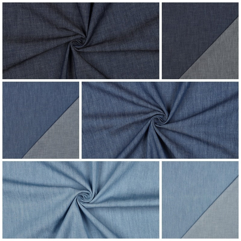 Denim Slub (leicht) - mittelblau