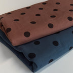 Musselin/Double Gauze "Polka Dots" - Eigenproduktion l&p - Rost