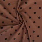 Musselin/Double Gauze "Polka Dots" - Eigenproduktion l&p - Rost
