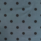 Musselin/Double Gauze "Polka Dots" - Eigenproduktion l&p - rauchblau