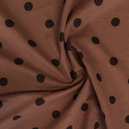 Musselin/Double Gauze "Polka Dots" - Eigenproduktion l&p - Rost