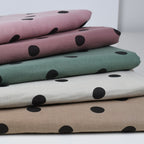 Musselin/Double Gauze "Polka Dots" - Eigenproduktion l&p - altrosa
