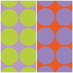 French Terry Punkte - lavendel/lime