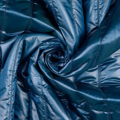 Wattierter Steppstoff - petrol *Videovorstellung*