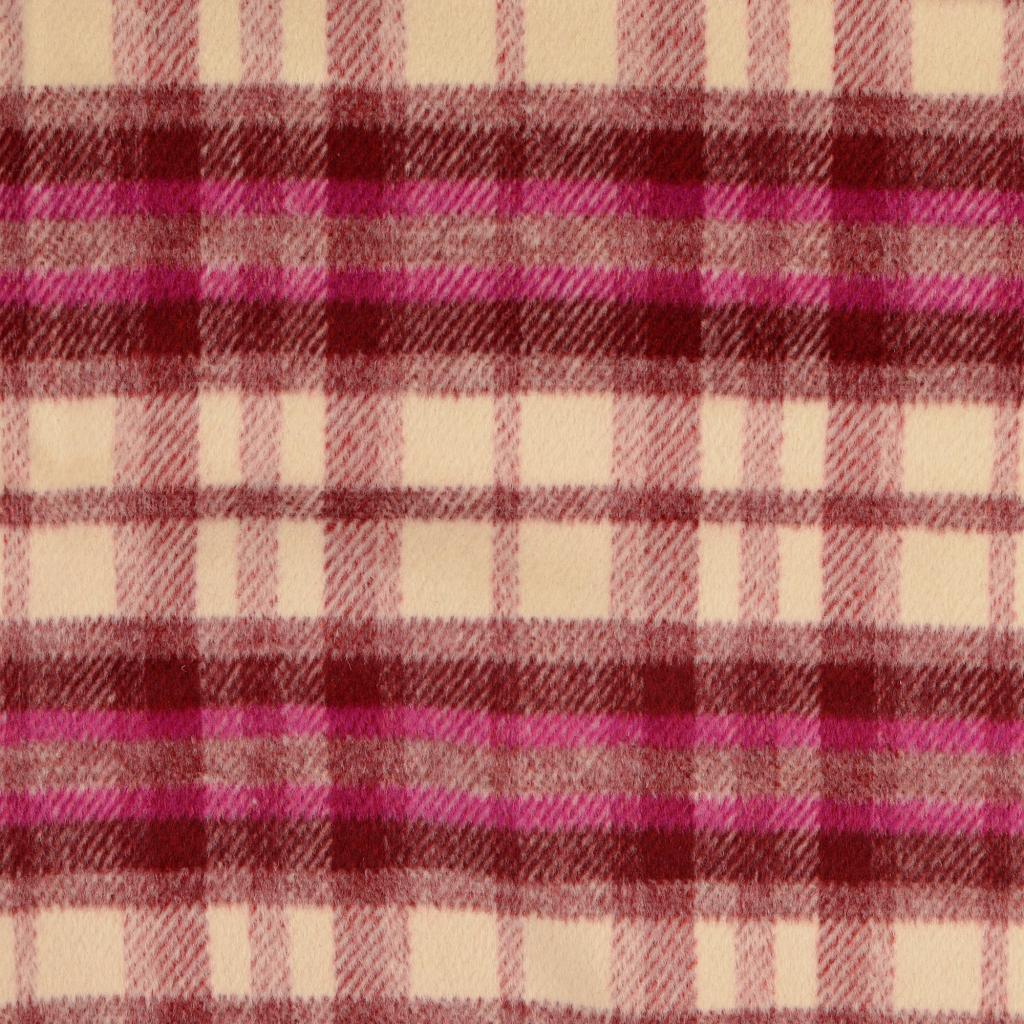 Mantelflausch Karo klein - pink *Videovorstellung*
