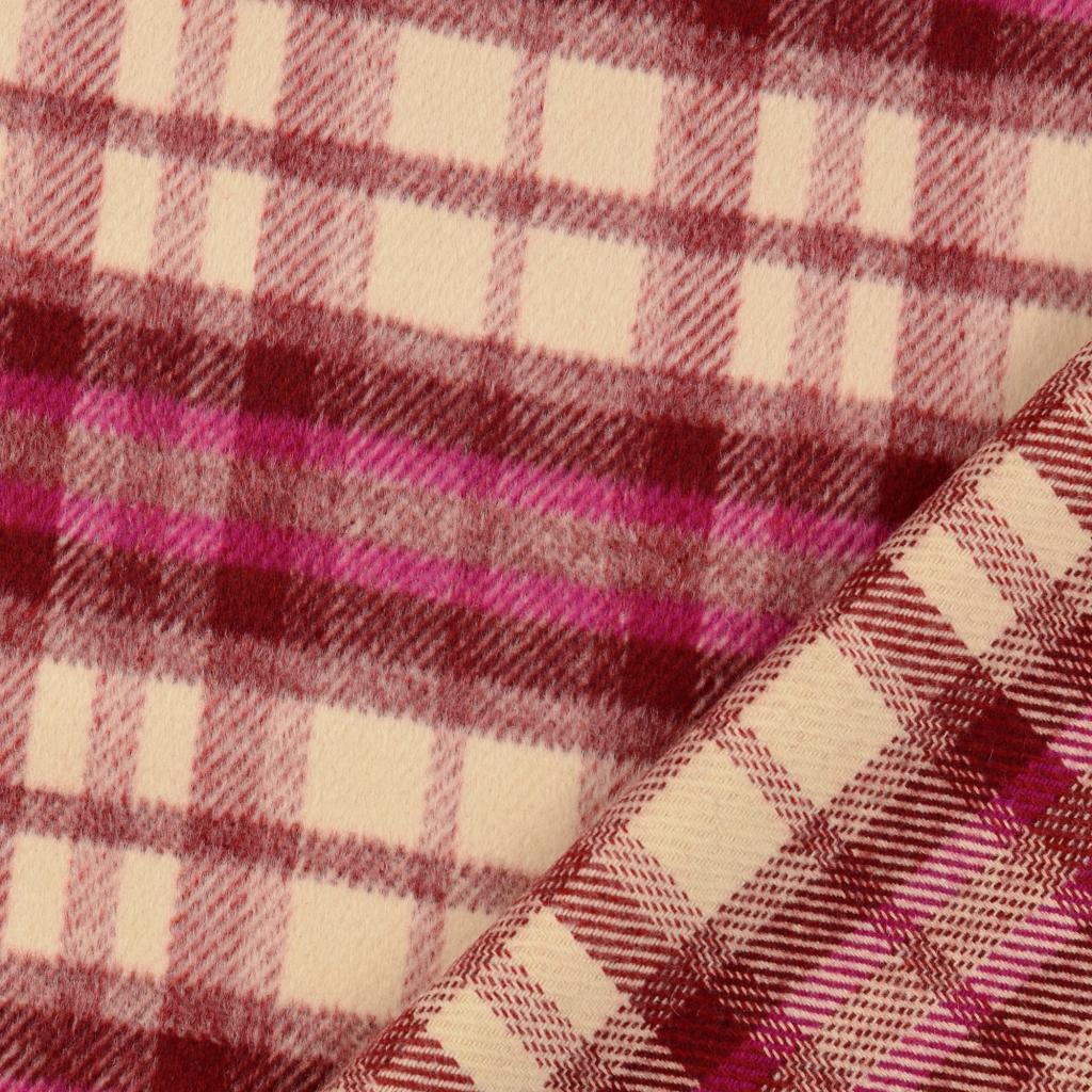 Mantelflausch Karo klein - pink *Videovorstellung*