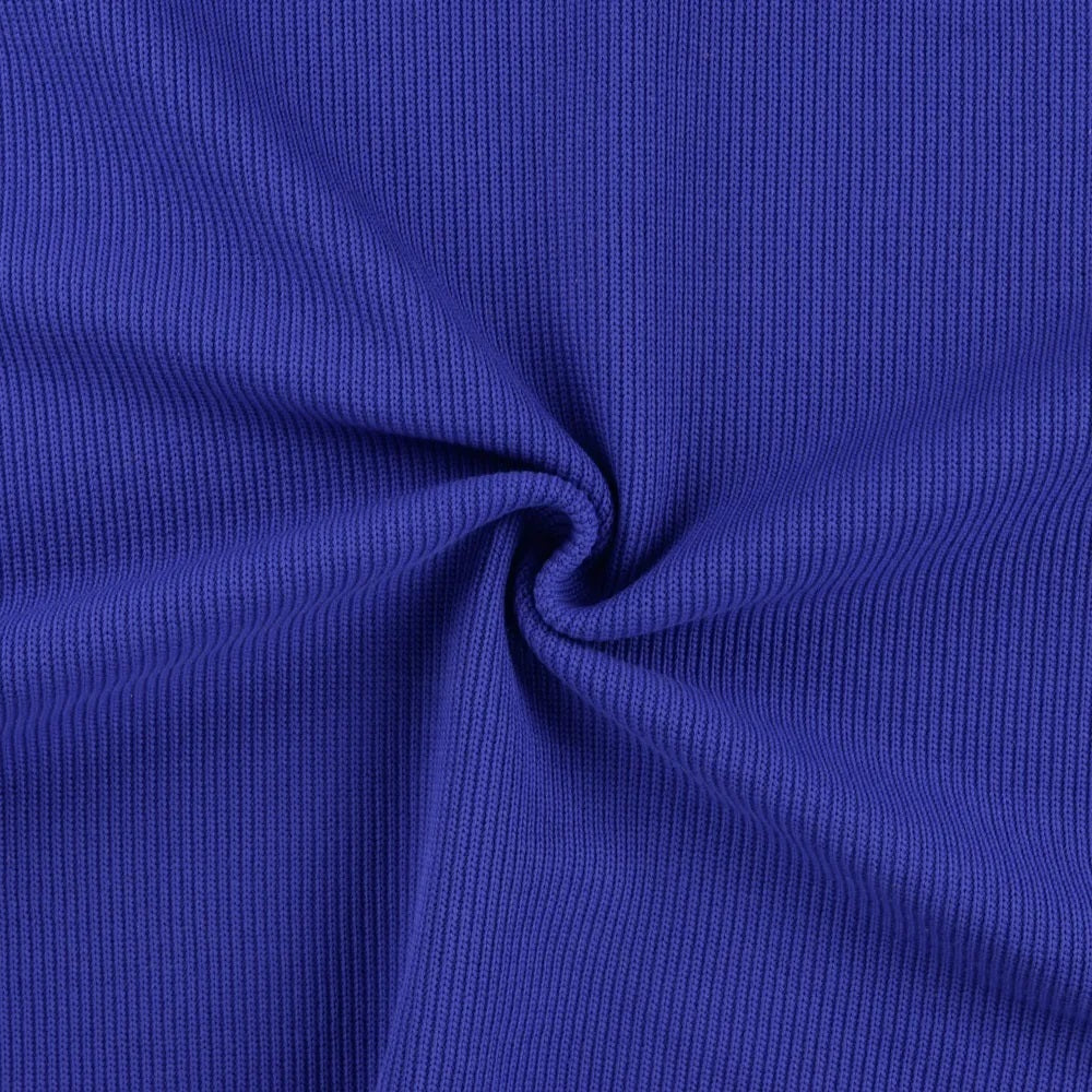 Baumwollstrick elastisch - royalblau *Videovorstellung*