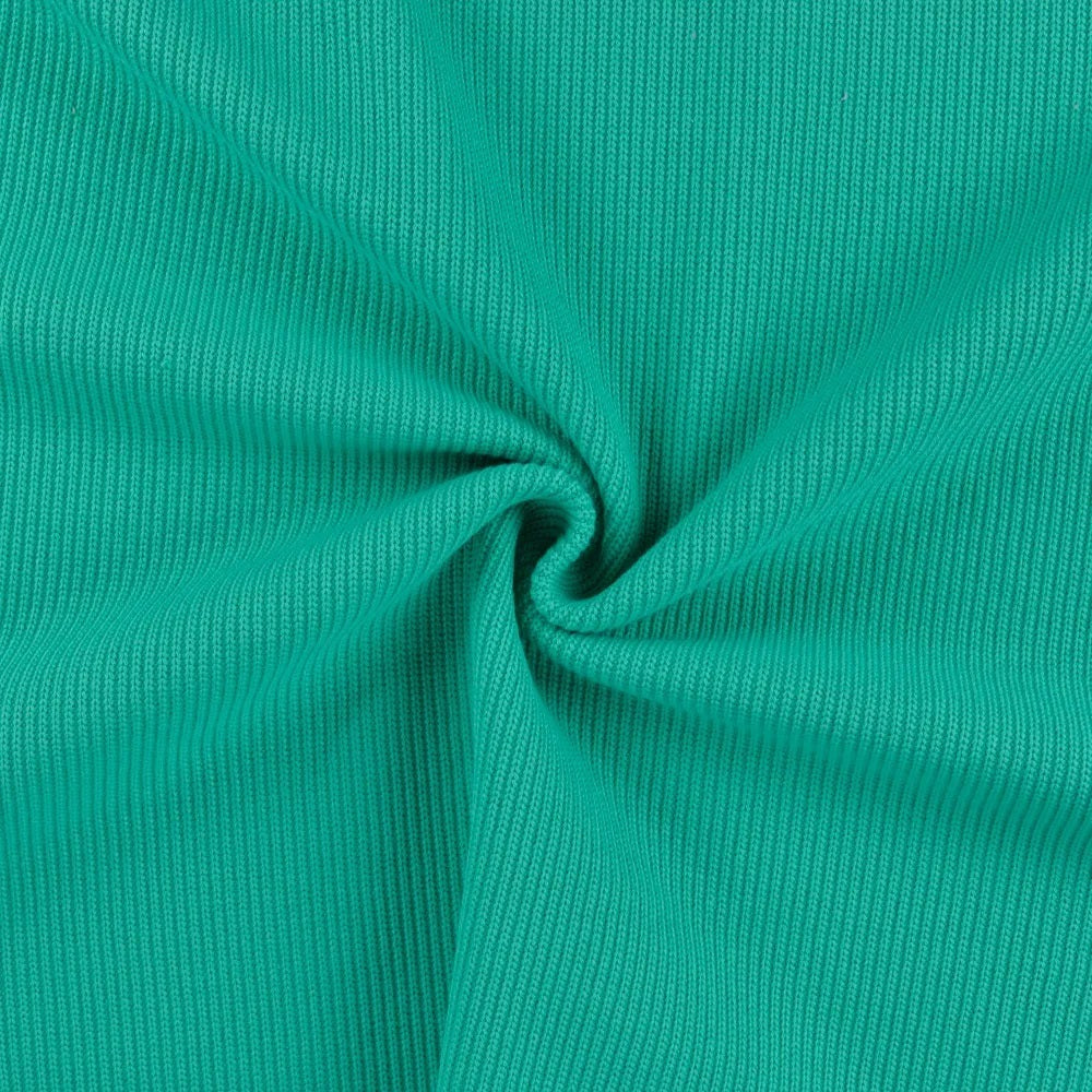 Baumwollstrick elastisch - smaragd *Videovorstellung*