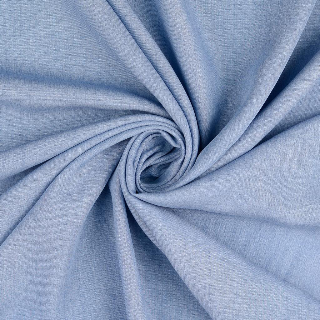 Lyocell gewaschen - jeansoptik hellblau