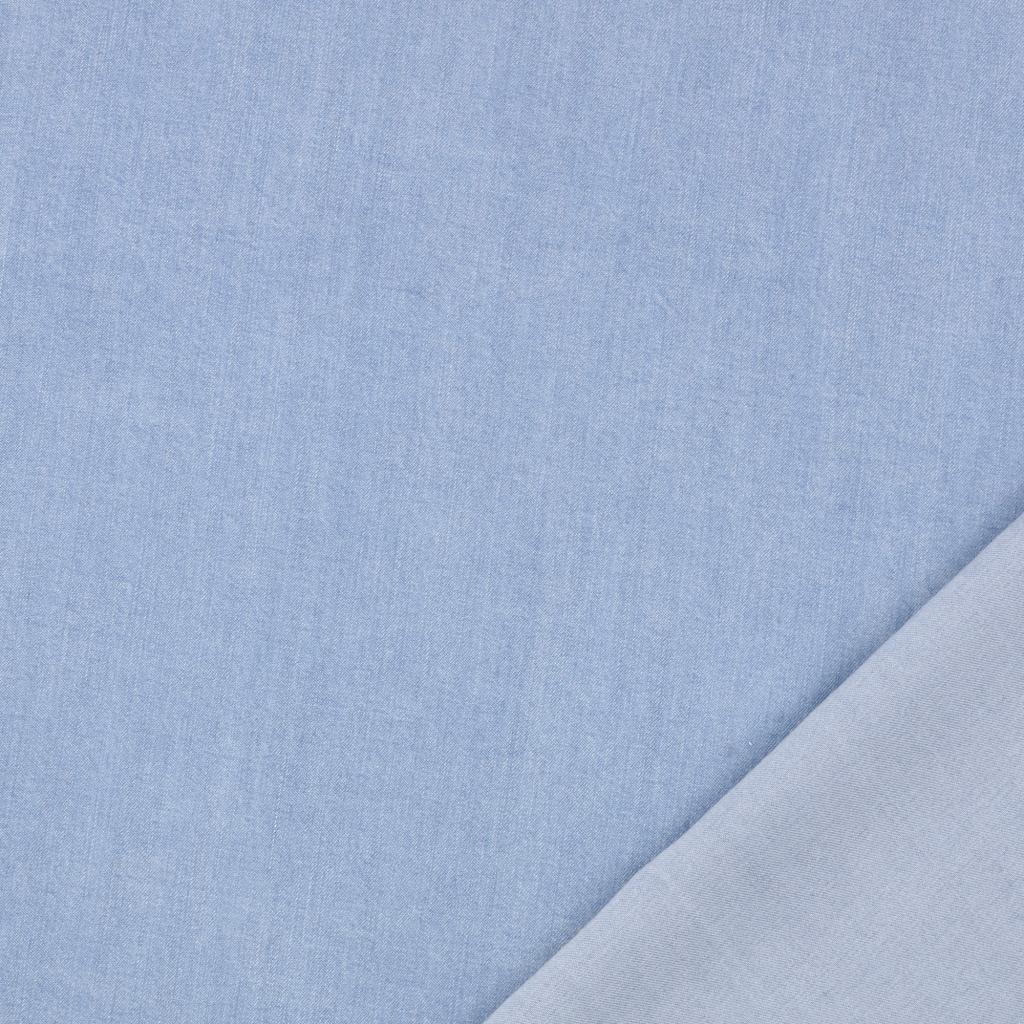 Lyocell gewaschen - jeansoptik hellblau
