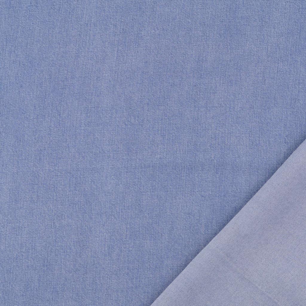 Lyocell gewaschen - jeansoptik mittelblau
