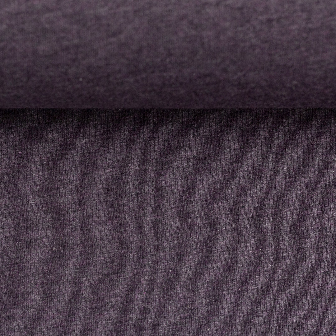 Jersey Melange Basic - staublila / Stoff "Vanessa" von Swafing