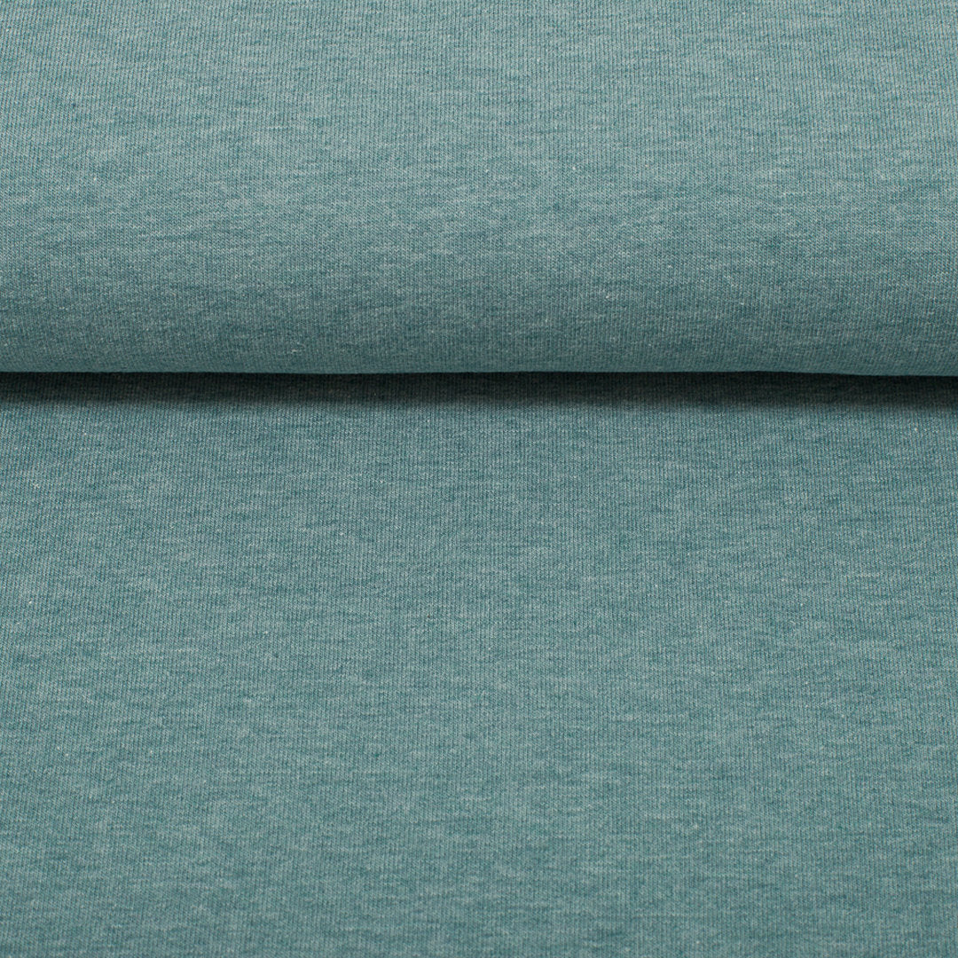Jersey Melange Basic - salbei / Stoff "Vanessa" von Swafing