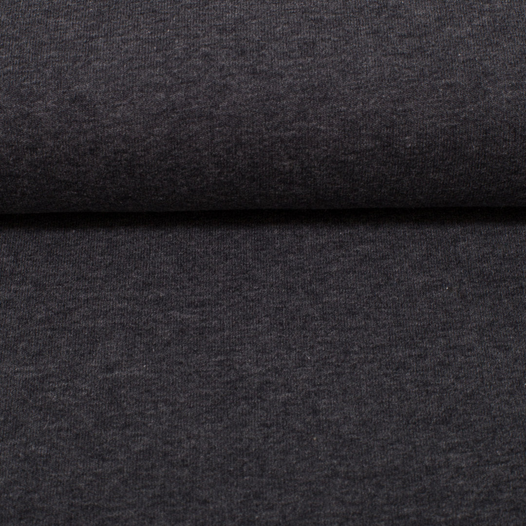 Jersey Melange Basic - anthrazit / Stoff "Vanessa" von Swafing