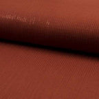 Musselin/Double Gauze Lurex Streifen - rost
