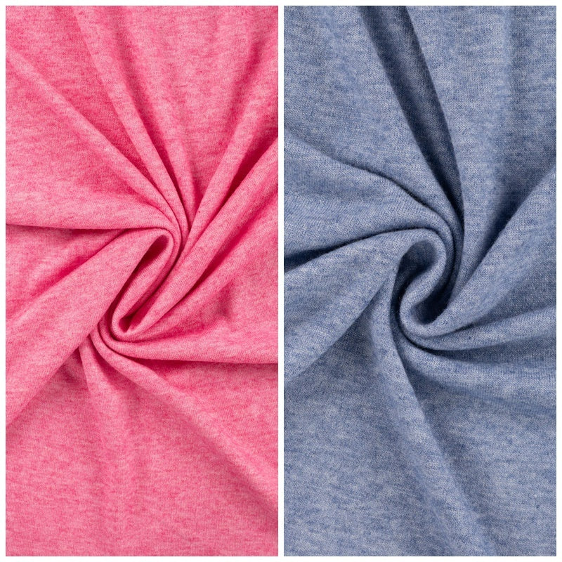 Viskose-Feinstrick melange - fuchsia